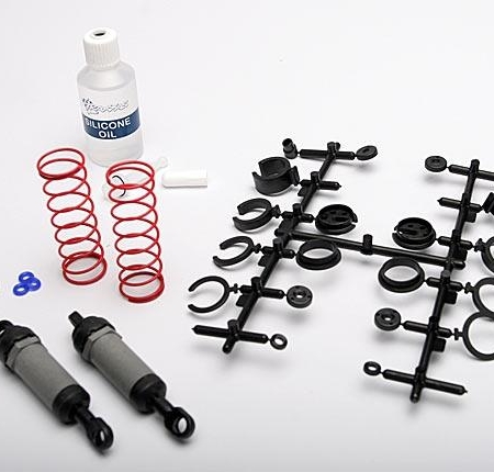 Ultra Shocks (gris) (largos) (completos con espacio de precarga de resorte, TRX3760A