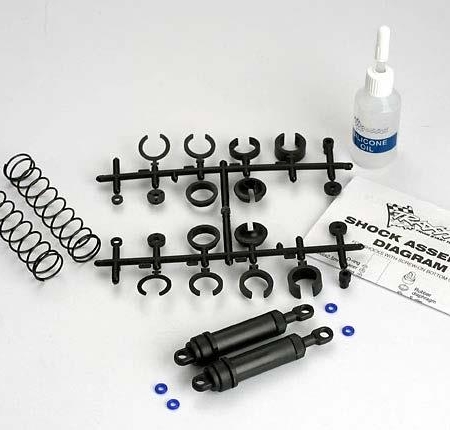 Ultra Shocks (negros) (xx-largos) (completos con precarga de resorte, TRX3762