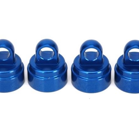 Tapas de amortiguador de aluminio anodizado azul, TRX3767A