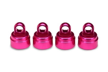 Tapas de amortiguador, aluminio (rosa anodizado) (4) (se adapta a todos los Ultra Sh, TRX3767P