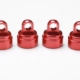 Tapas de amortiguador de aluminio anodizado rojo, TRX3767X