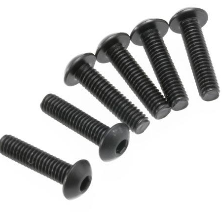 Tornillos, máquina de cabeza de botón de 4 x 16 mm (impulsión hexagonal) (6), TRX3933