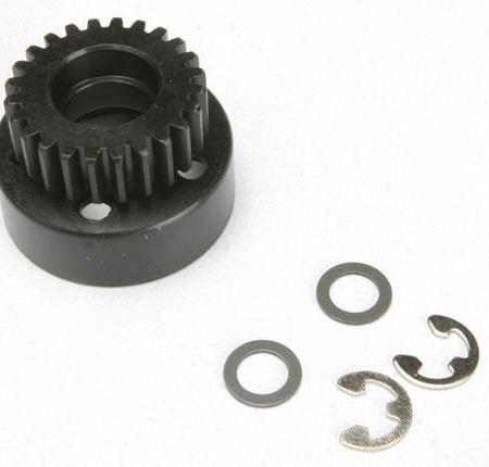 Campana de embrague (24 dientes)/Arandela de fibra de 5 x 8 x 0,5 mm (2)/E-c de 5 mm, TRX4124