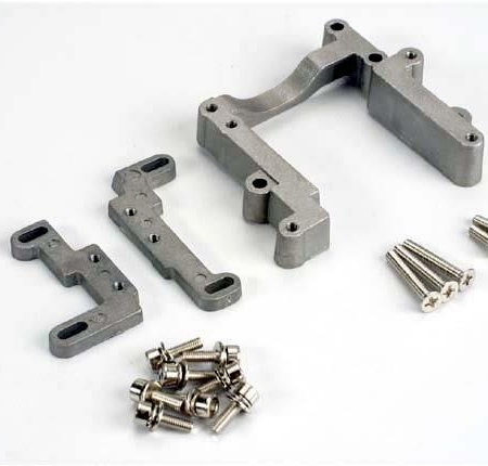 Soporte de motor, 2 piezas, aluminio (con tornillos) (N. Rustler/Spor, TRX4460