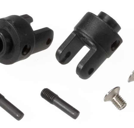 Yugos de salida diferencial, negros (2)/tornillos avellanados de 3 x 5 mm, TRX4628R