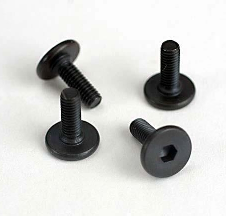 Tornillos de cabeza plana para montaje de motor, 3 x 10, cabeza hexagonal, mecanizados, TRX4859