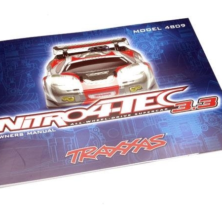 Manual del propietario Traxxas Nitro 4-Tec (con motor de carreras TRX 3.3) TRX4899R
