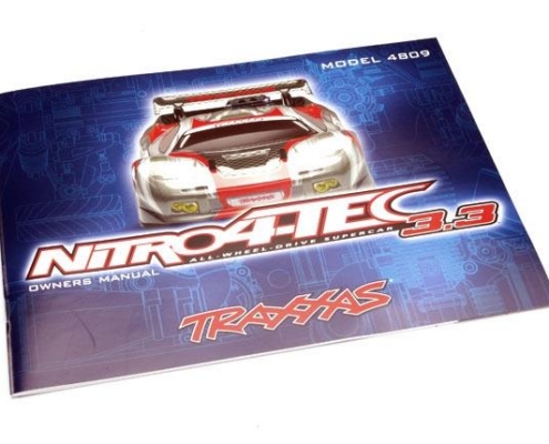Manual del propietario Traxxas Nitro 4-Tec (con motor de carreras TRX 3.3) TRX4899R
