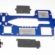 Chasis, aluminio mecanizado 7075-T6 (4 mm) (azul)/duro, TRX4922X