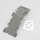 Placa protectora trasera de plástico (gris)/placa de acero inoxidable, TRX4938A