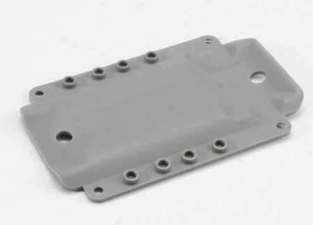 Placa protectora, transmisión, nailon (gris) (para chasis de distancia entre ejes larga, TRX4969