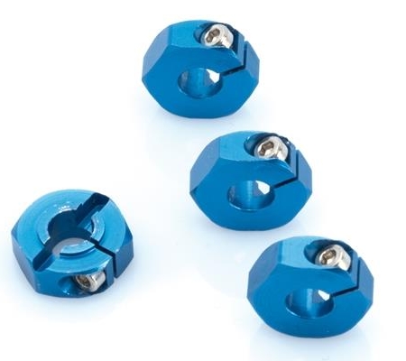 Adaptador de rueda de aluminio azul (4 piezas) - S10, 122503