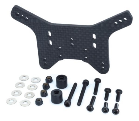 Torre de amortiguador trasero de carbono - S10 BX/TX/MT, 122510