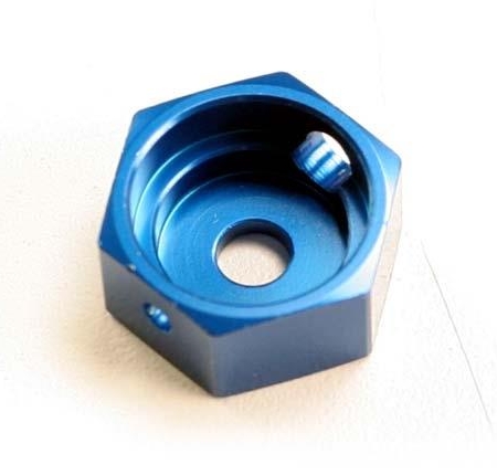Adaptador de freno, aluminio hexagonal (azul) (para T-Maxx acero constante, TRX5165