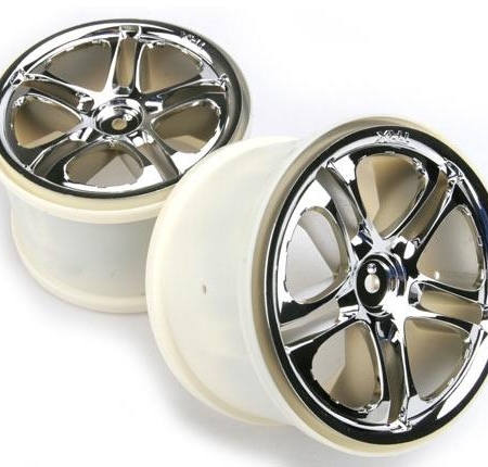 Ruedas, SS (radio dividido) 3.8 (cromadas) (2) (compatible con Revo/Maxx se, TRX5172X)