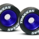 Ruedas, aluminio (anodizado azul) (2)/ rodamientos de bolas de 5x8 mm (4, TRX5186A