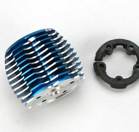 Cabezal de enfriamiento, PowerTune (aluminio mecanizado, anodizado azul) (, TRX5237