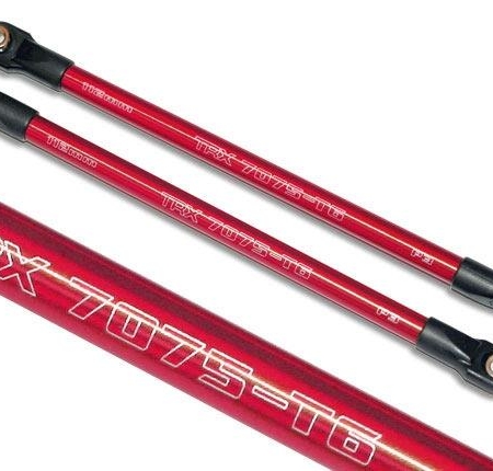 Varilla de empuje (aluminio) (ensamblada con extremos de varilla) (2) (roja) (use, TRX5319X