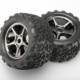 Neumáticos y ruedas, ensamblados, pegados (ruedas cromadas negras Gemini, TRX5374X)
