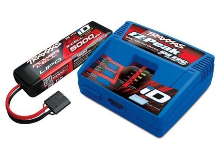 Paquete completo de batería/cargador (incluye cargador iD n.° 2970 (1), batería LiPo iD n.° 2872X de 5000 mAh, 11,1 V, 3 celdas y 25 C (1))