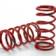 Resorte, amortiguador (rojo) (GTR) (índice 4,4 negro) (1 par), TRX5441