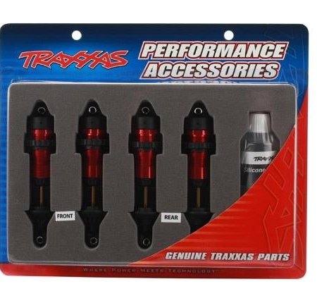 Amortiguadores, aluminio GTR, carrocerías anodizadas en rojo con ejes TiN (f, TRX5460R