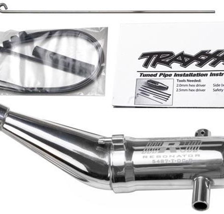 Tubo sintonizado, resonador, homologado para R.O.A.R. (aluminio, doble cámara, TRX5487)