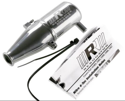 Tubo escape Traxxas (cámara única, mejorado) TRX5490