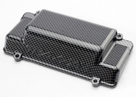 Tapa de la caja de la batería, parachoques (trasero), acabado Exo-Carbon (Jato), TRX5515G