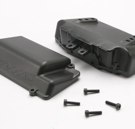 Caja de batería, parachoques (trasero) (incluye caja de batería con protuberancia, TRX5515X)