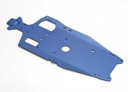 Chasis, aluminio 6061-T6 (3 mm) (anodizado azul)/adhesivo para TRX5522