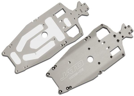 Chasis, aluminio 7075-T6 (3 mm) (anodizado en titanio) (máquina, TRX5522X