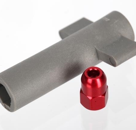 Tuerca de crimpado de antena, aluminio (anodizado rojo)/herramientas para tuercas de antena, TRX5526R