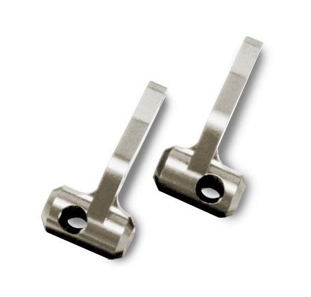 Bloques de dirección, aluminio 6061-T6 anodizado en titanio (izquierda y derecha, TRX5536R)