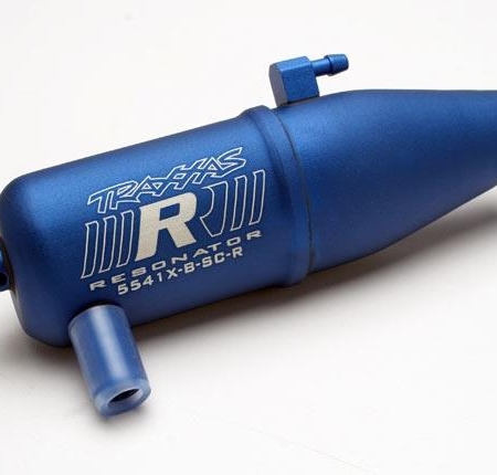 Tubo sintonizado, resonador, homologado para R.O.A.R., anodizado azul (aluminio, TRX5541X)