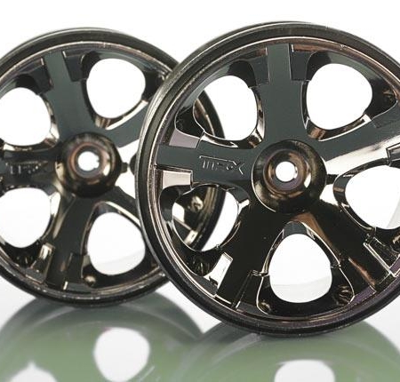 Ruedas, All-Star 2.8 (cromo negro) (trasero nitro/delantero eléctrico, TRX5576A