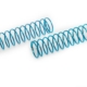 Muelle de amortiguador delantero azul (2 piezas) - S10Twister TX, 124074