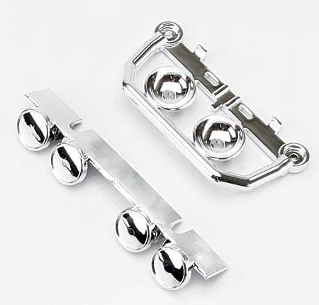 Barra de luces, parachoques delantero (cromada) (1), barra de luces de techo (cromada), TRX5634