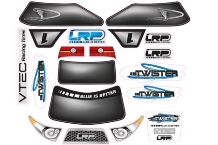 Hoja de calcas S10 Twister TX - Truggy 2WD 1/10, 124092