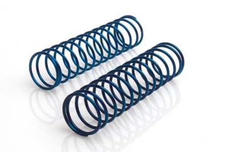 Muelle de amortiguador delantero azul (2 piezas) - S10Twister SC, 124104