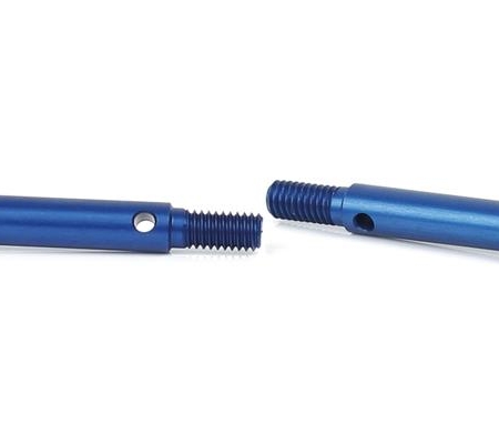 Eje portabujes delantero de aluminio azul (2 piezas) - S10 Twister, 124601
