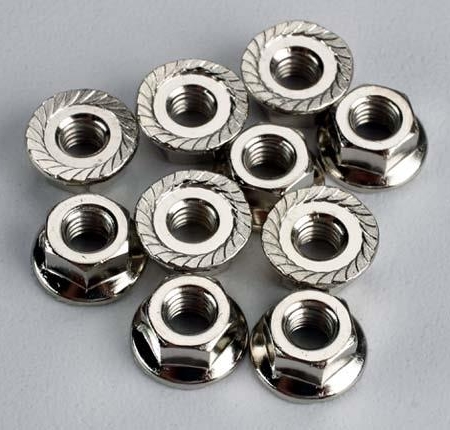 Tuercas con brida de 4 mm (10), TRX6135