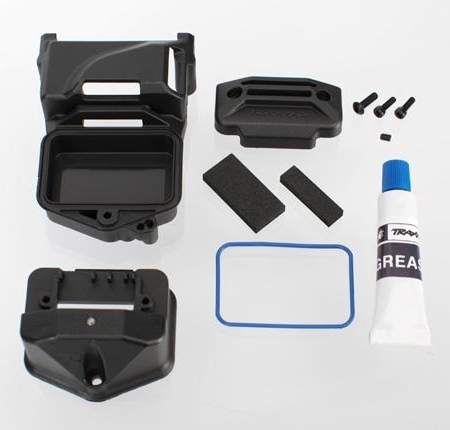 Caja, receptor (sellado) (montaje de servo)/espuma (2)/BCS 3x10mm/, TRX6424