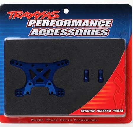 Torre de amortiguación delantera, aluminio 7075-T6 (anodizado azul), TRX6440