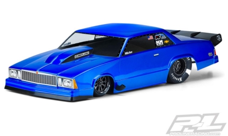 Chevrolet Malibu 1978, carrocería transparente para Slash 2WD Drag Car y AE DR10 (PRO354900)