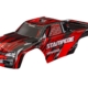 Carrocería, Stampede (también compatible con Stampede VXL), roja (pintada, calcomanías aplicadas) (ensamblada con soportes de carrocería delanteros y traseros para montaje sin clip)