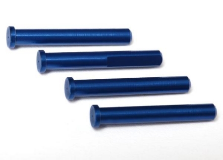Eje principal, aluminio 7075-T6 anodizado azul (4)/ 1,6 x 5 mm BCS, TRX6633X