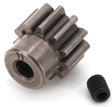 Engranaje, piñón de 11 dientes (32 p) (acero mecanizado)/tornillo de fijación, TRX6747