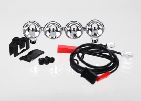 Barra de luces LED (cromada, 4 luces transparentes), TRX6784