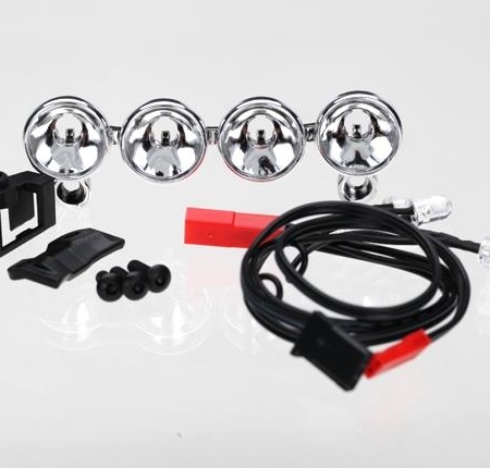 Barra de luces LED (cromada, 4 luces transparentes), TRX6784